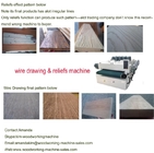 wire drawing & reliefs machine woodworking steel brush and emboss machine
