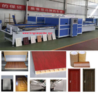China PVC Foil Vacuum Membrane Press Machine for Cabinet Door