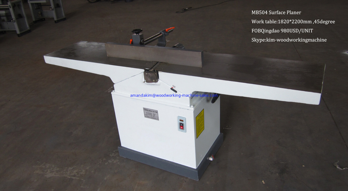 Manual operate solid wood processing surface planer machine with working width 400mm