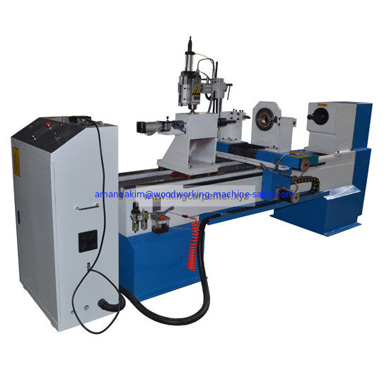 KC1530-S with engraving spindle wood cnc lathe