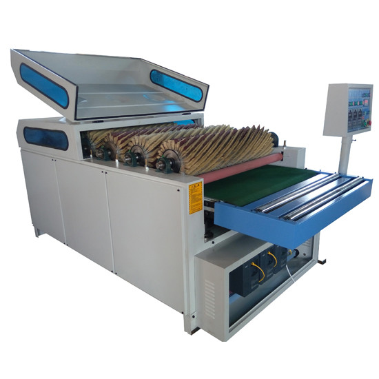 Sandpaper rollers polishing machine for engraved panel surface board before after paint and varnish