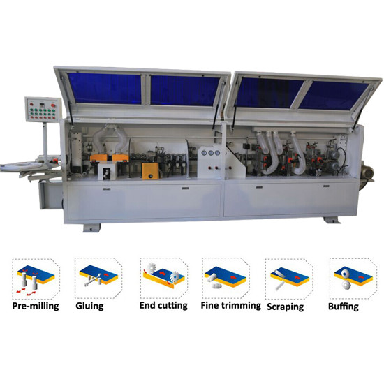 PVC edge banding straight full automatic edge banding machine KC307P