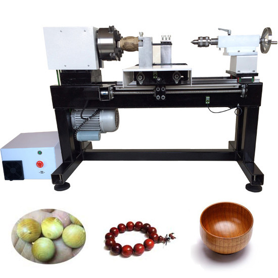 Full automatic single spindle cnc mini wood lathe wooden beads making machine