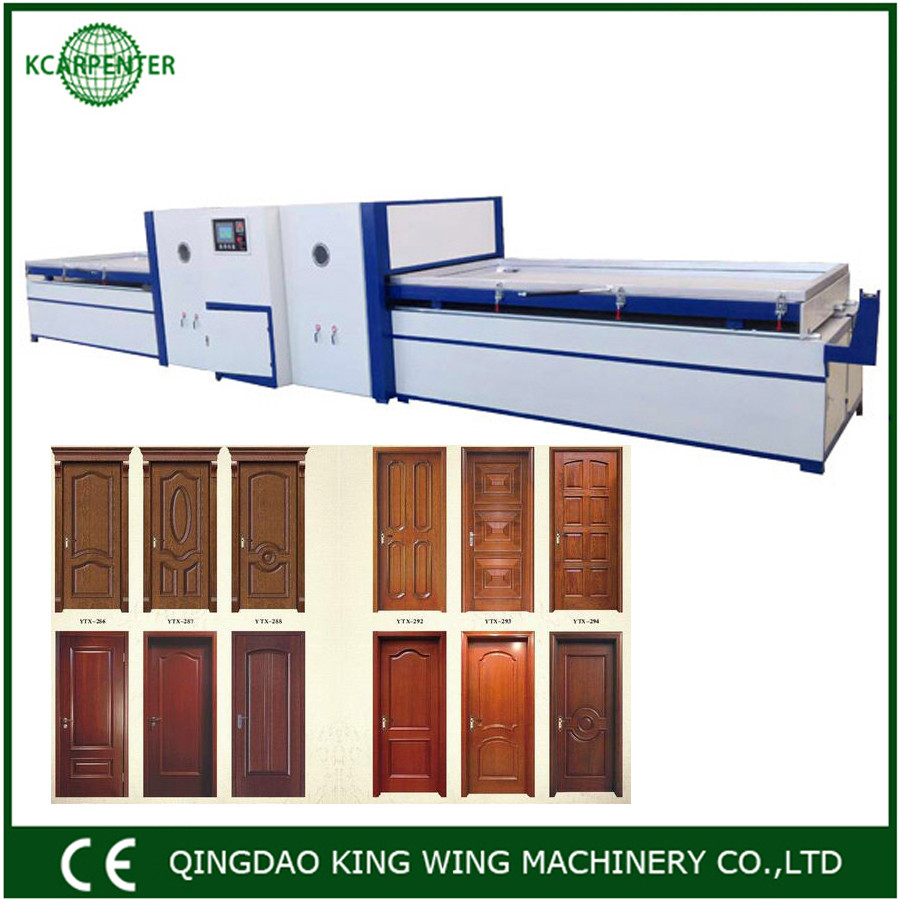 High quality vacuum membrane press machine saving PVC film for kitchen cabinets