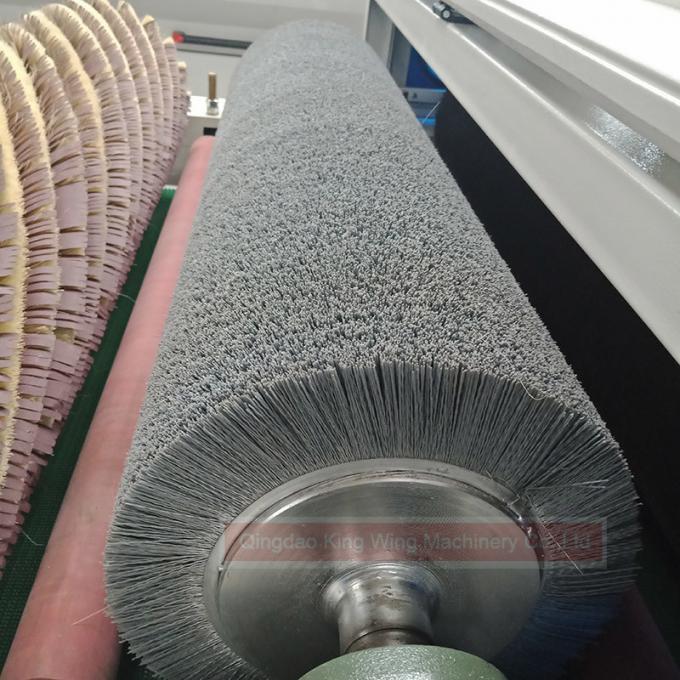 KC10005P floor wood grain making machine with wire brush rollers and