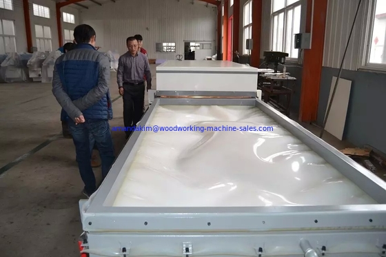 Double Worktable Semi-automatic Vacuum Membrane Press Door skin machine