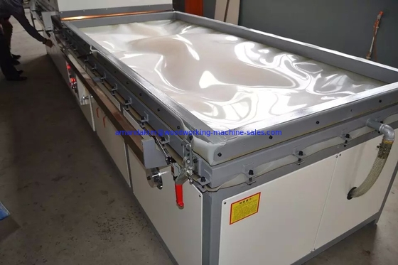 Double Worktable Semi-automatic Vacuum Membrane Press Door skin machine
