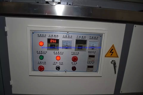 Double Worktable Semi-automatic Vacuum Membrane Press Door skin machine