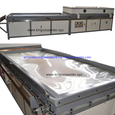 Double Worktable Semi-automatic Vacuum Membrane Press Door skin machine