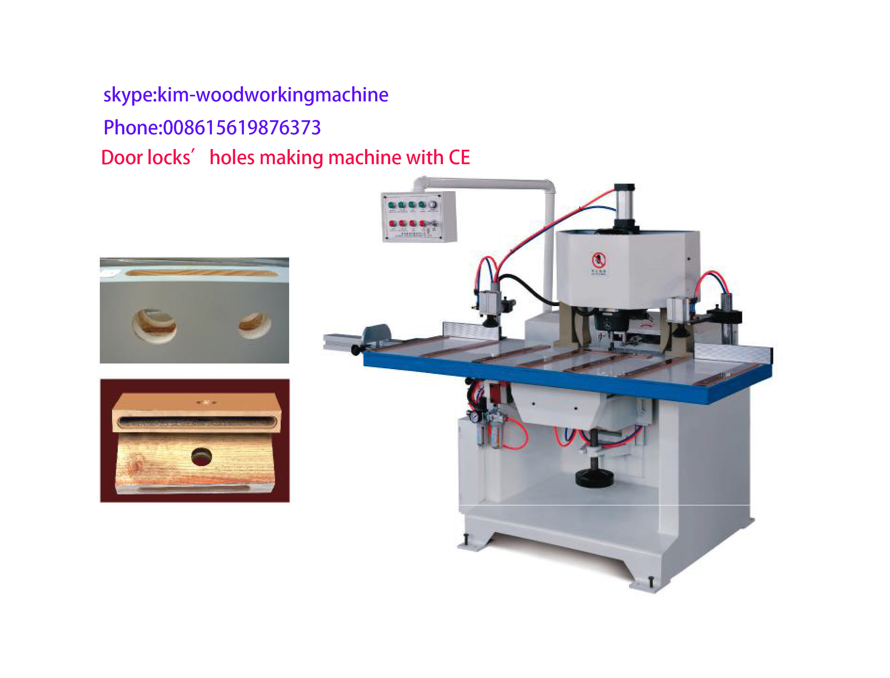 MXZ1560 door lock hole and slot milling and drilling machine