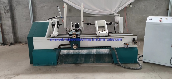 Automatic loading Wooden poles CNC wood turing lathe CNC wood lathe