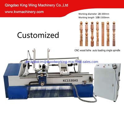 Auto loading CNC Wood Lathe for chair legs automatic wood lathe